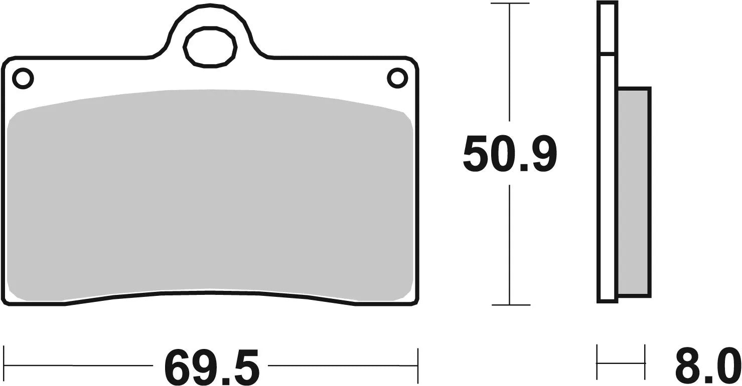 Sbs Hs Street Excel Sintered Främre Bromsbelägg - Fram