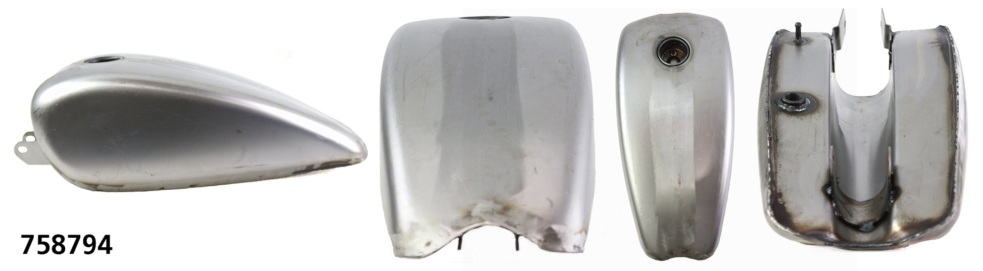 V-Twin Replica XL 2 Gallon Steel Gas Tank Raw – Gas- & Oil Tank