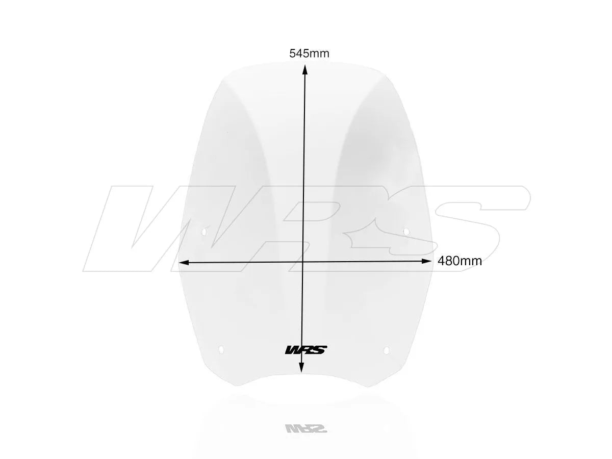 Wrs Scooter Windscreen - Clear Pmma Plexiglass