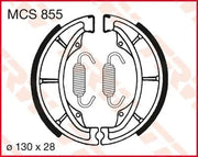 Trw Mcs855 Organiska Bromsbackar - 130mm Diameter - Fram & Bak