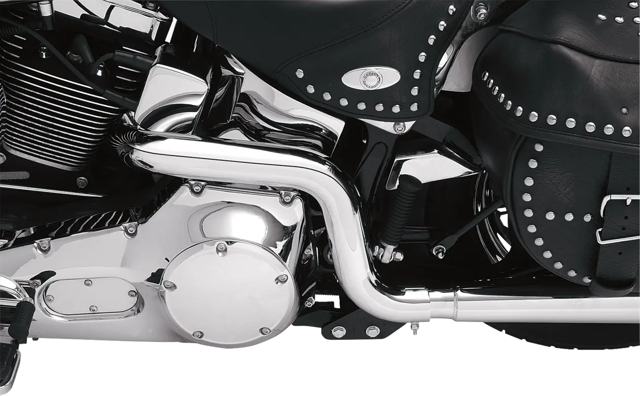 Bassani Xhaust Power Curve True-Dual Grenrör För Softail
