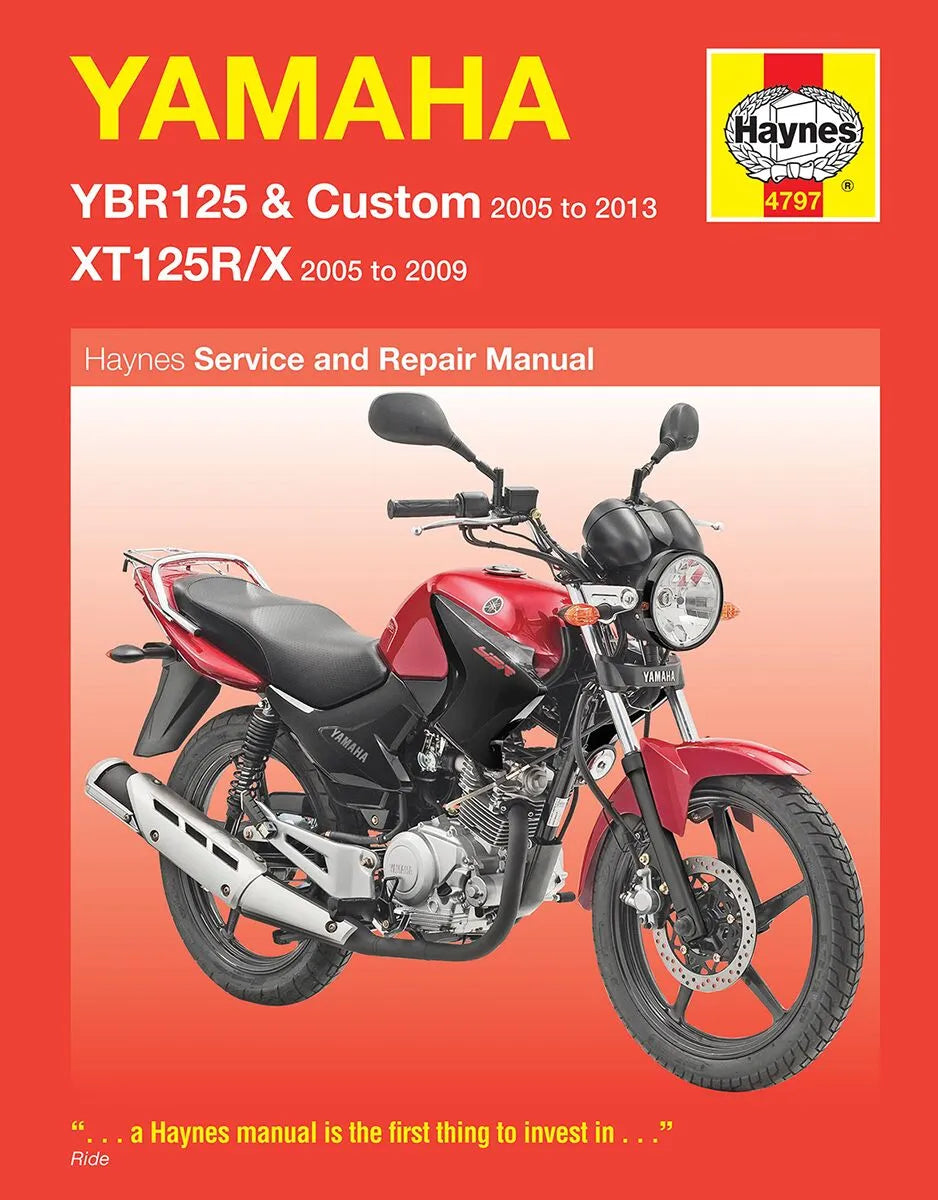 Haynes Service Manual YBR125 & XTI25R/X for Yamaha