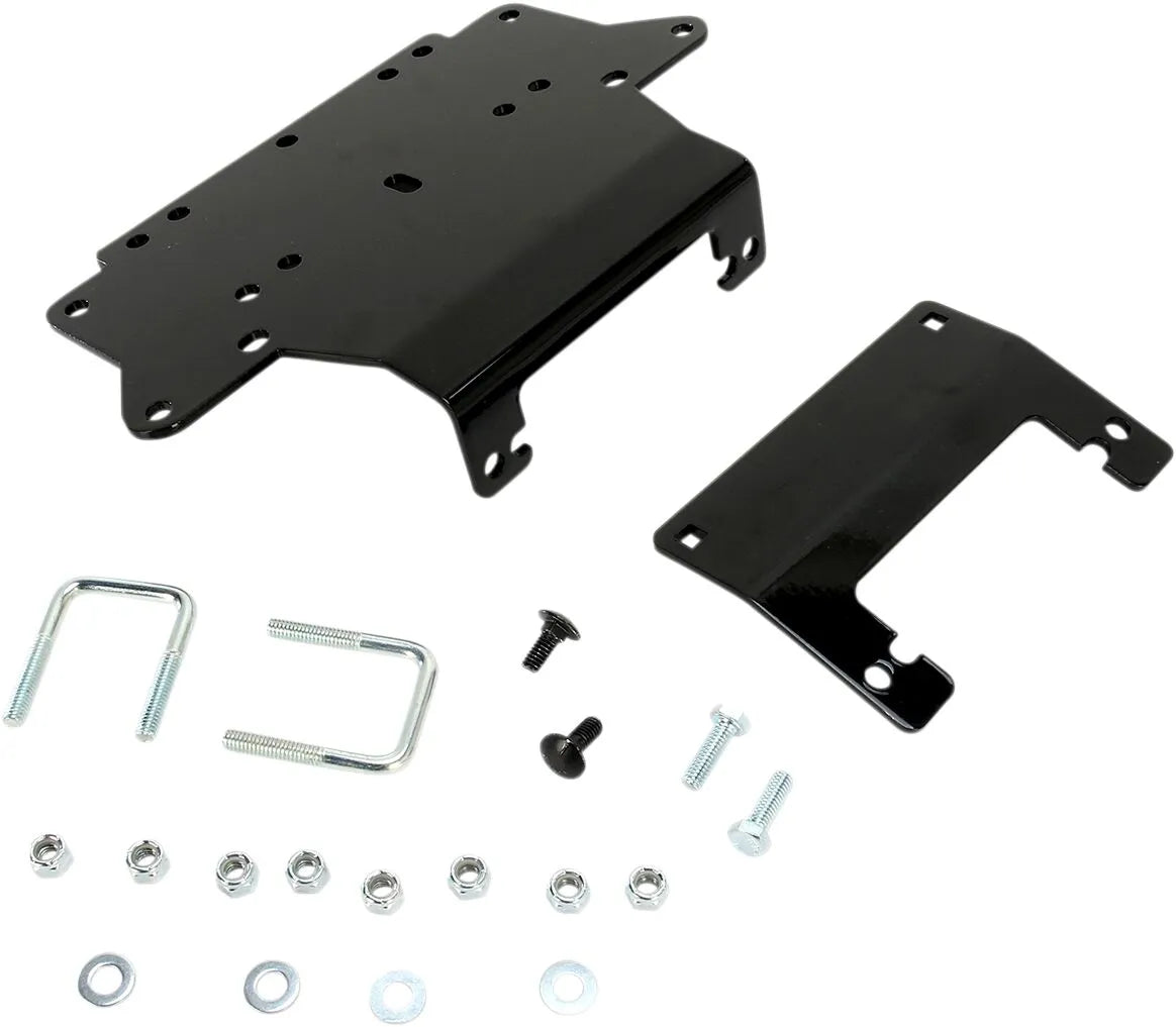 Moose Offroad- Snow Front Black Winch Mount for Honda