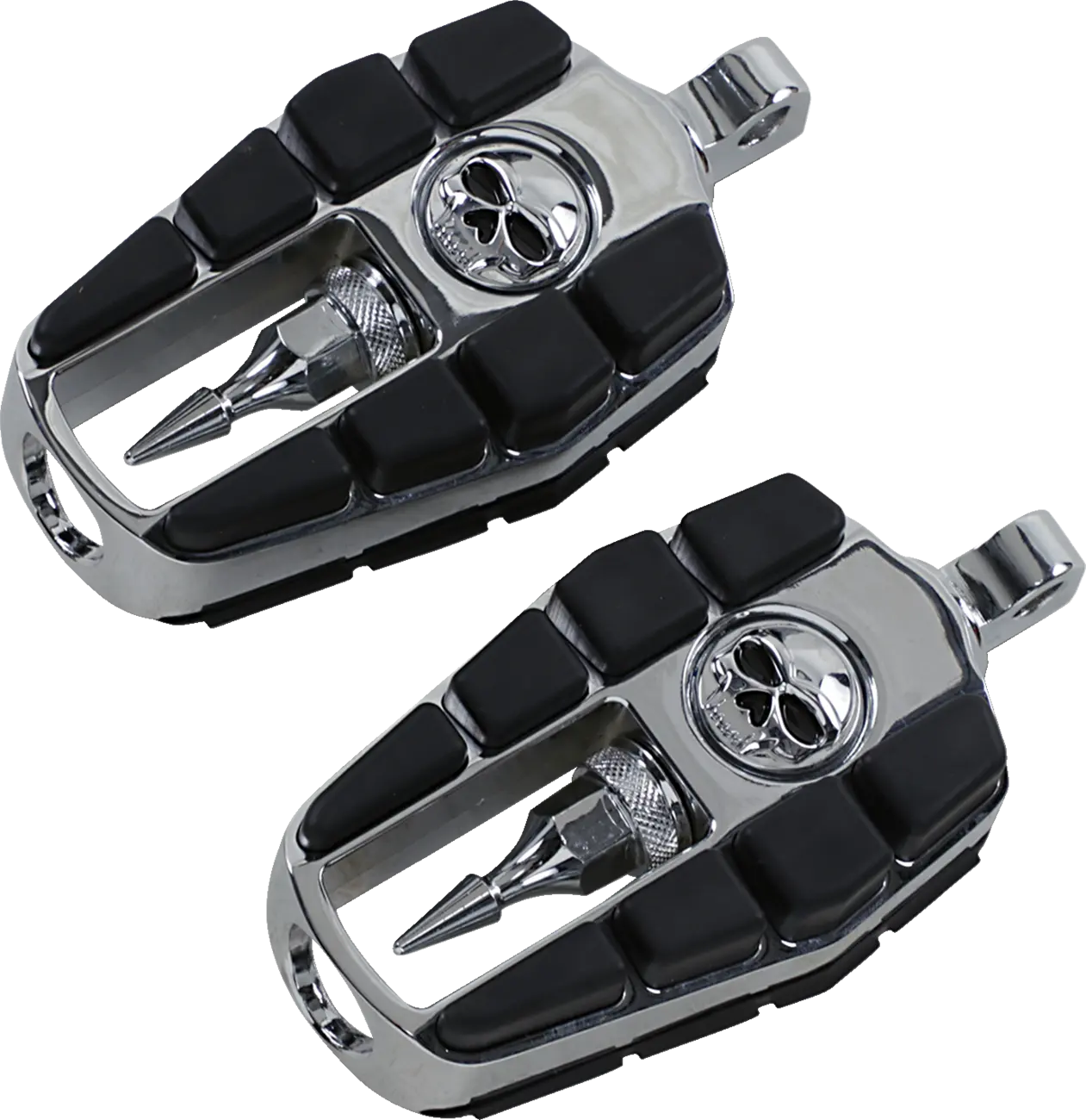 Kuryakyn Zombie Footpegs - Chrome / Black