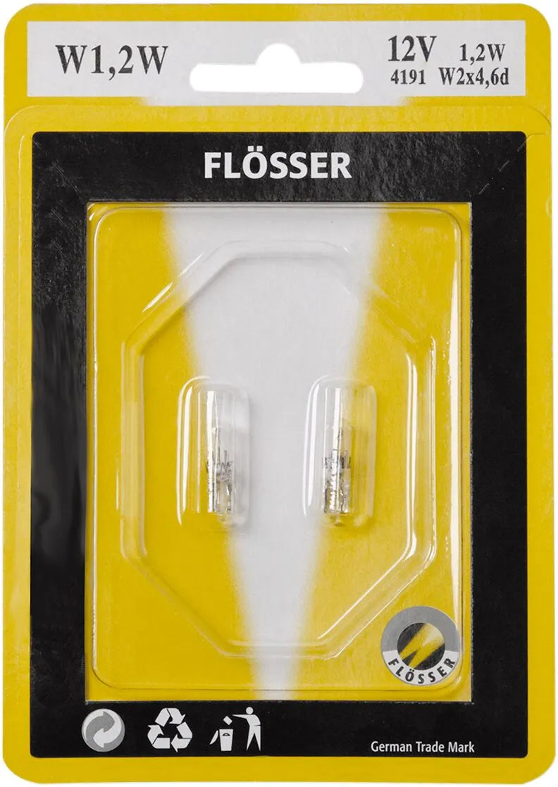 Flosser Filament Glass Wedge Bulbs - 12v