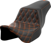 Saddlemen Lattice Stitch Step-up Seat - For Harley Davidson