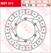 Trw Rund Fast Bromsrotor För 250-299mm Skivor - Fram