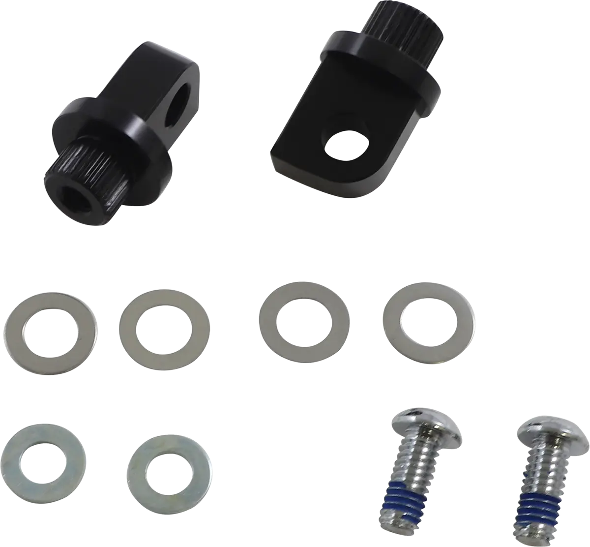 Arlen Ness Splined Peg Mount - Black Aluminum