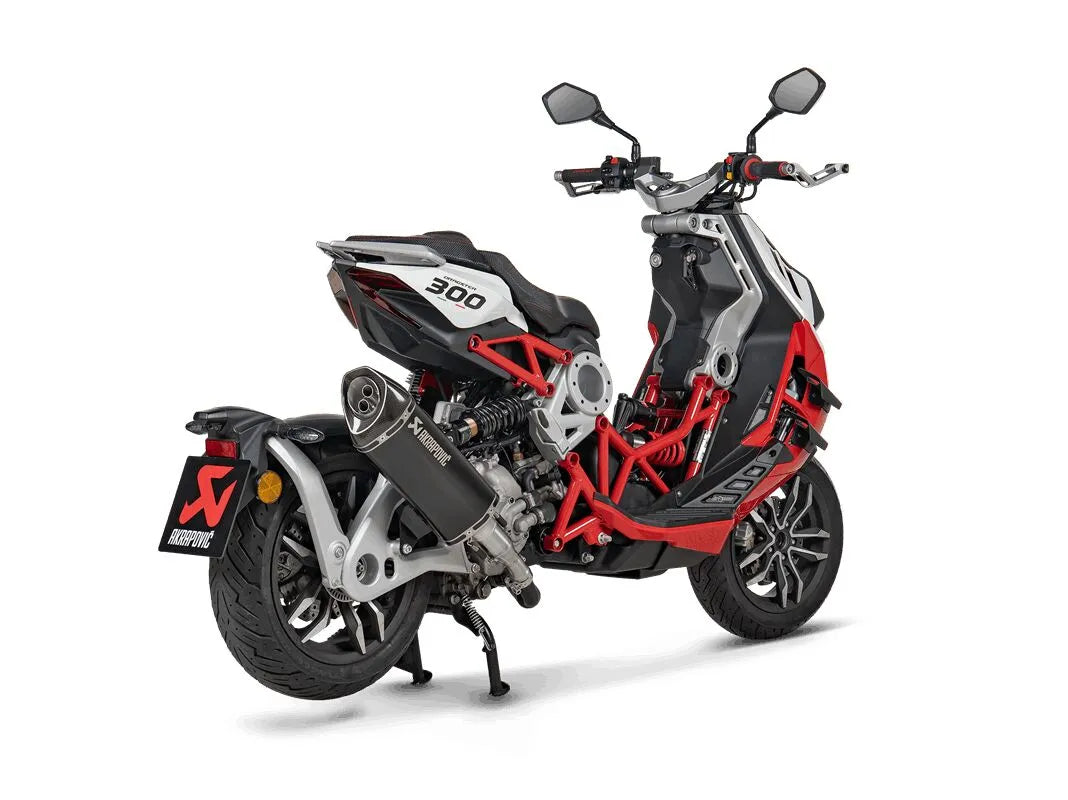 Akrapovic Slip-On Line Ljuddämpare För Scooters - ECE Väglaglig