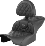 Saddlemen Roadsofa Lattice Stitch Seat - For Harley Davidson