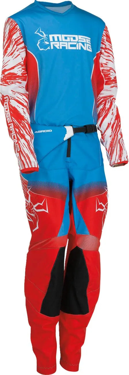 Moose Offroad Youth Agroid Jersey - Blue/Red/White