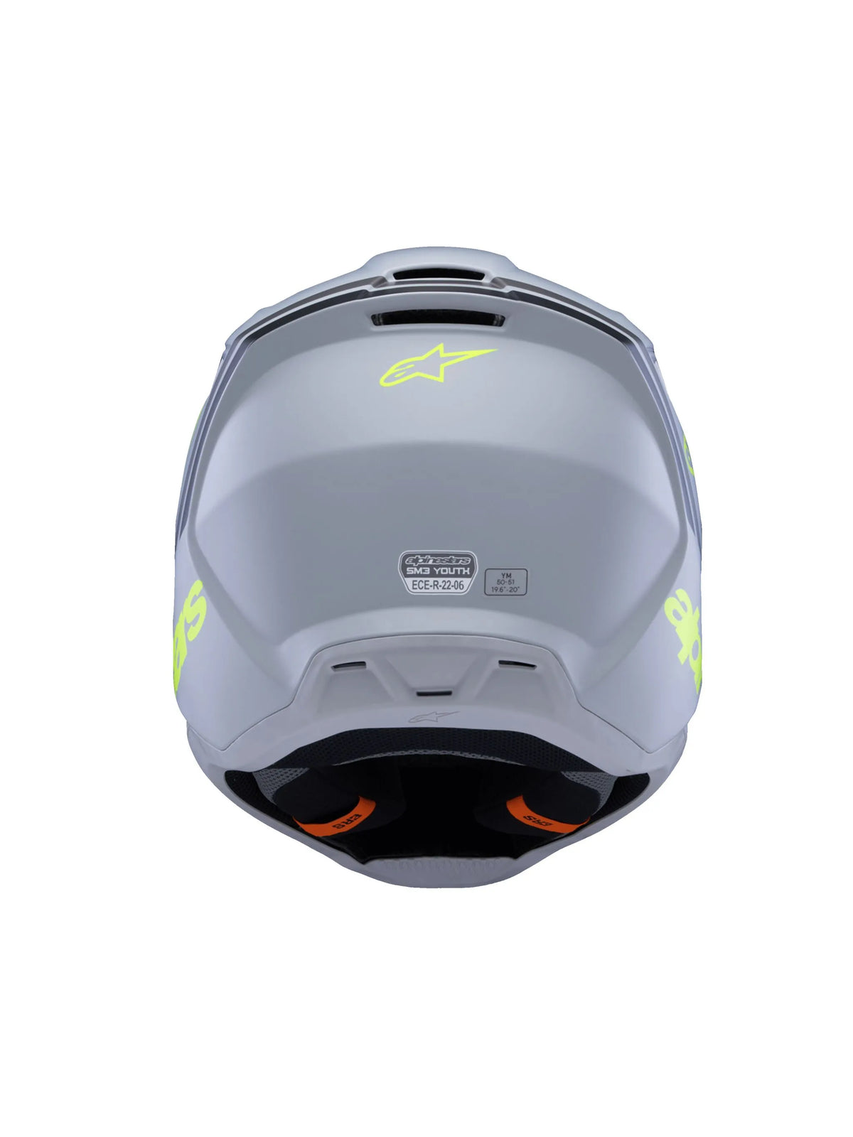 Alpinestars SM3 Radium Youth Helmet Gray/Black/Yellow Yellow
