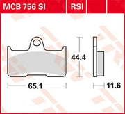 Trw Si Series Sintrade Off-road Bromsbelägg - Bak