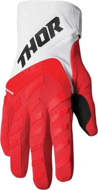 Thor Youth Spectrum Gloves - Red/White