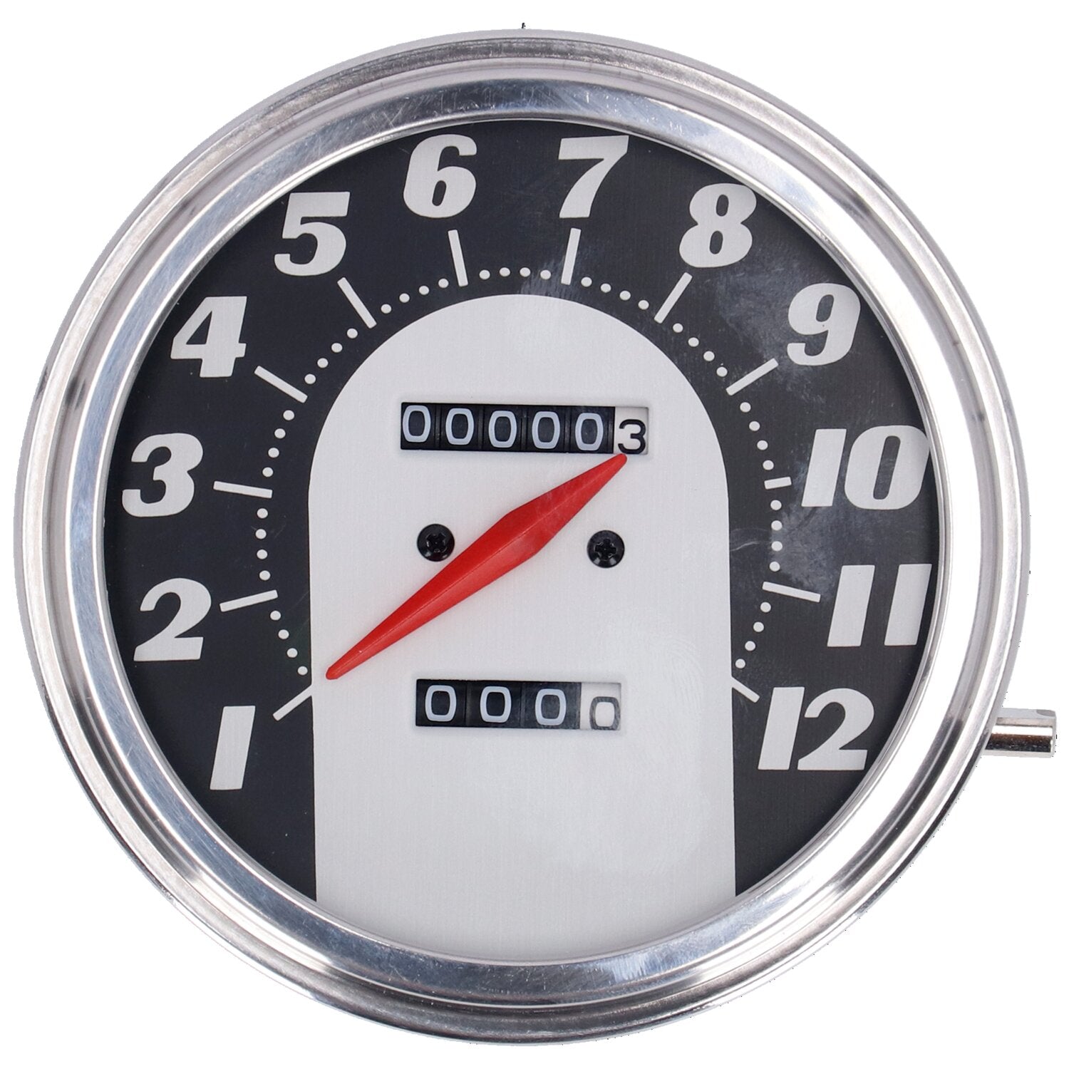 MCS FL speedometer '62-67 electra face' black/silver - 2:1 mph