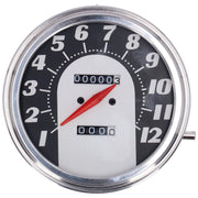 MCS FL speedometer '62-67 electra face' black/silver - 2:1 mph
