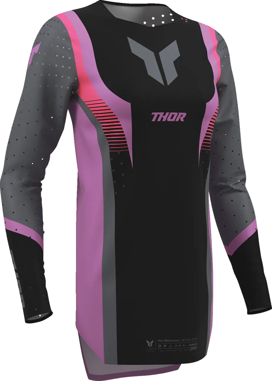 Thor Women's Sportmode Velocity Jersey - Black/Pink/Purple/Dark Gray