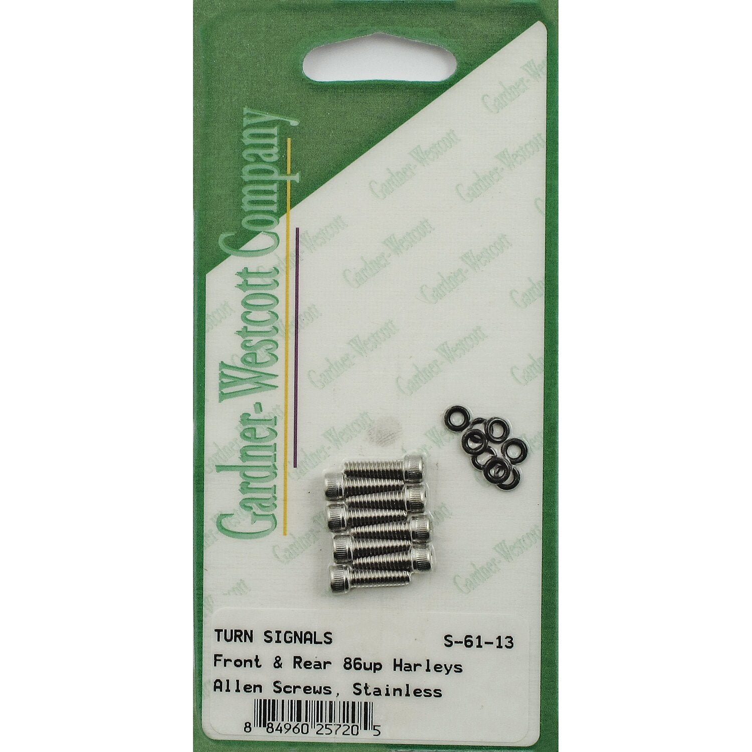 Gardner-Westcott turn signal lens mount kit stainless allen