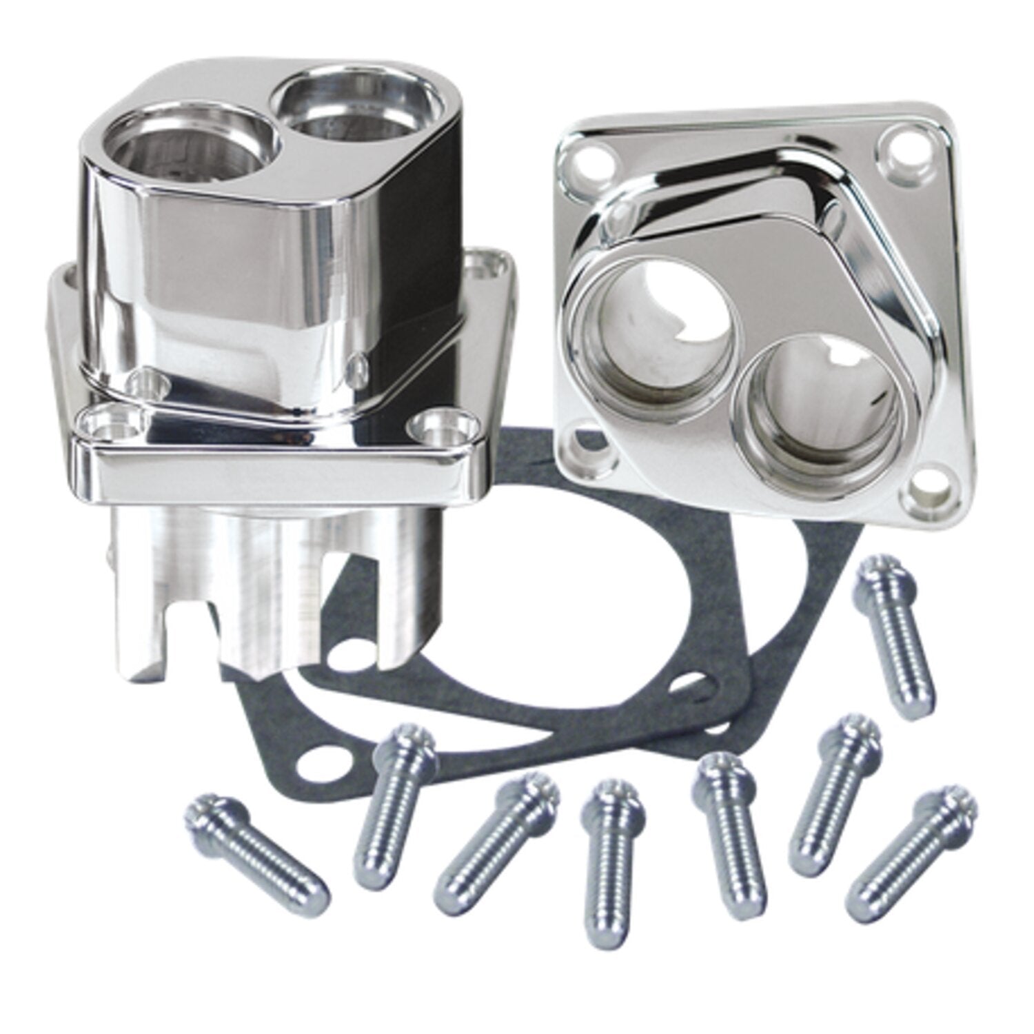 S&S 84-99 billet tappet block set front/rear - Polished