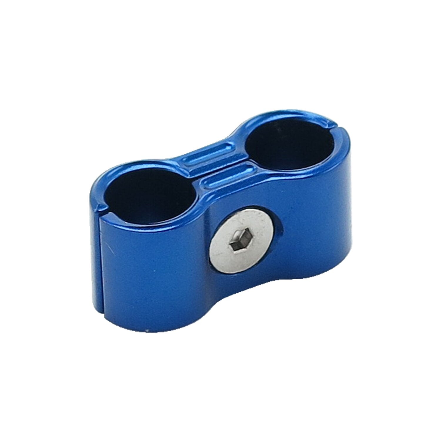 MCS 8mm spark plug wire separator - Grooved blue