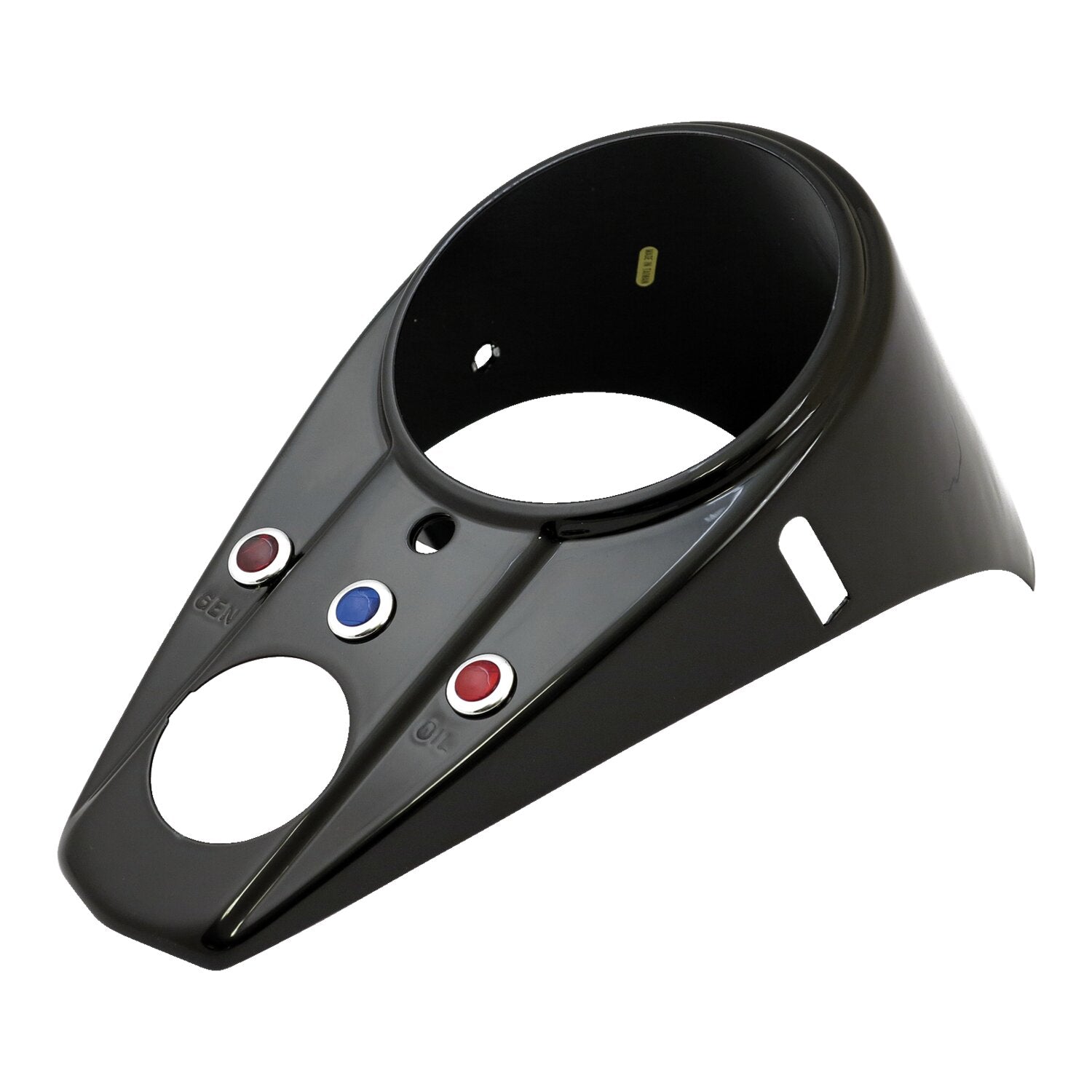 MCS 62-67 style 3-light dash cover - Gloss black