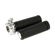 MCS OEM style throttle assembly with grips dual cable - Chrome