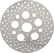 Drag Specialties Stainless Steel Drilled Brake Rotor - Front