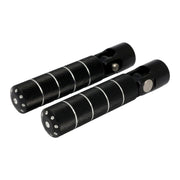 MCS Bomber foot peg set - knurled - Black cm
