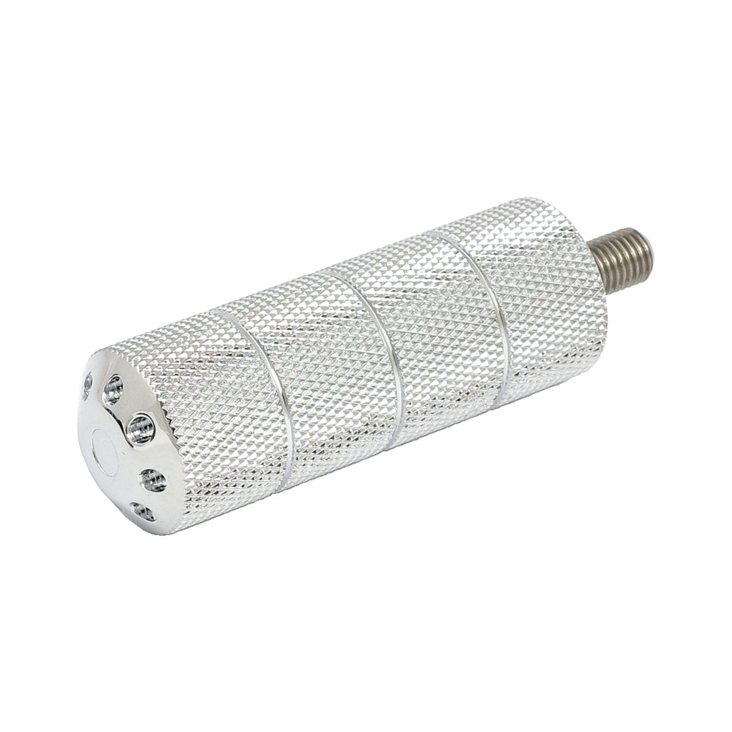 MCS Bomber shift/brake peg set - knurled - Chrome