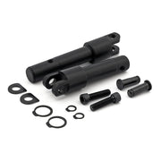 MCS Foot peg conversion bracket kit - std length - Black