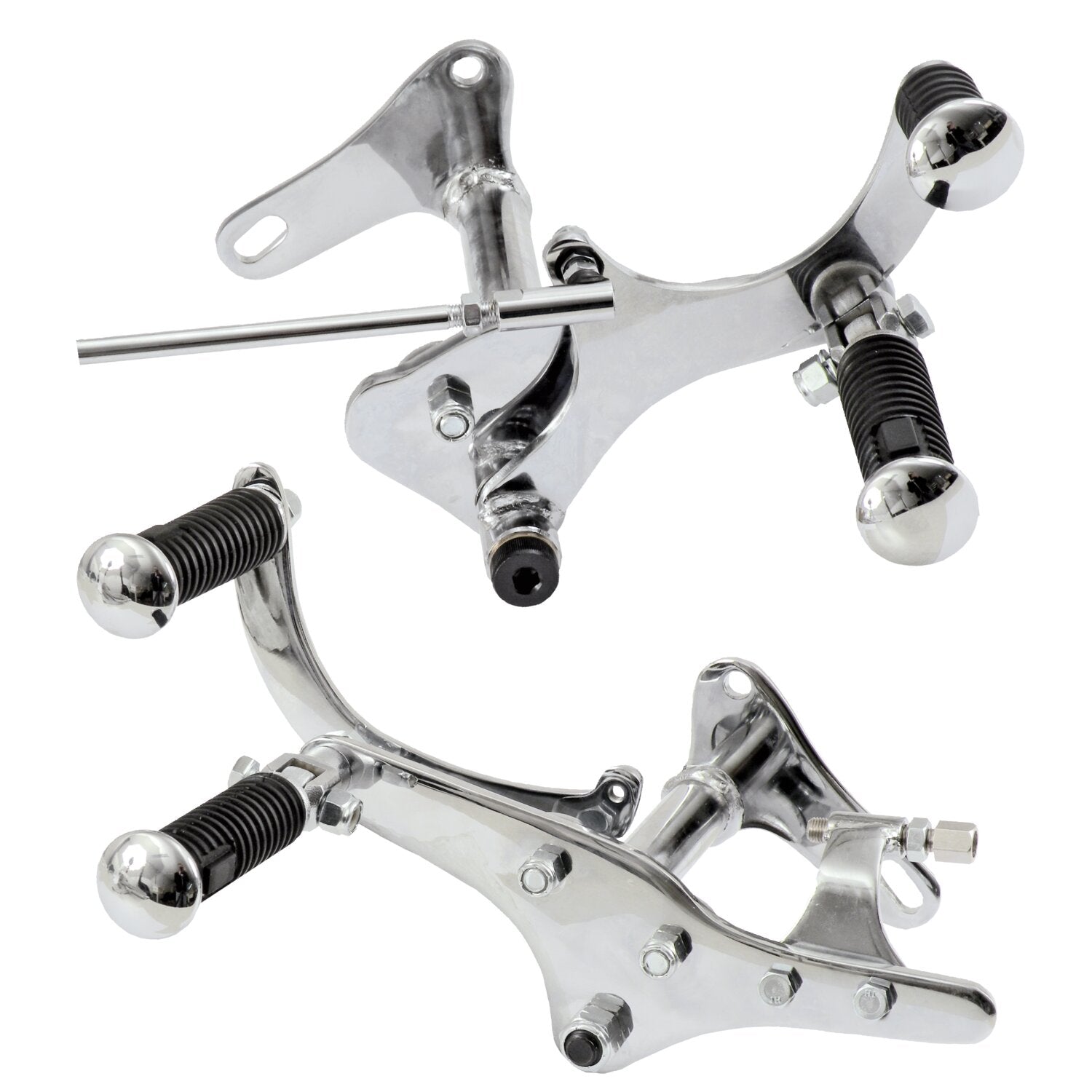 MCS 54-74 XL Sportster forward control kit - Chrome