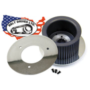 Belt Drives Ltd. alternator cover plate - Polished