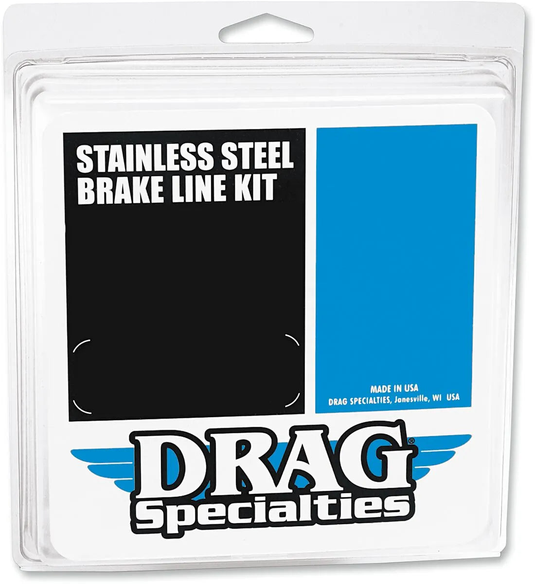 Drag Specialties Universal Bromsledning 10" Rostfritt stål