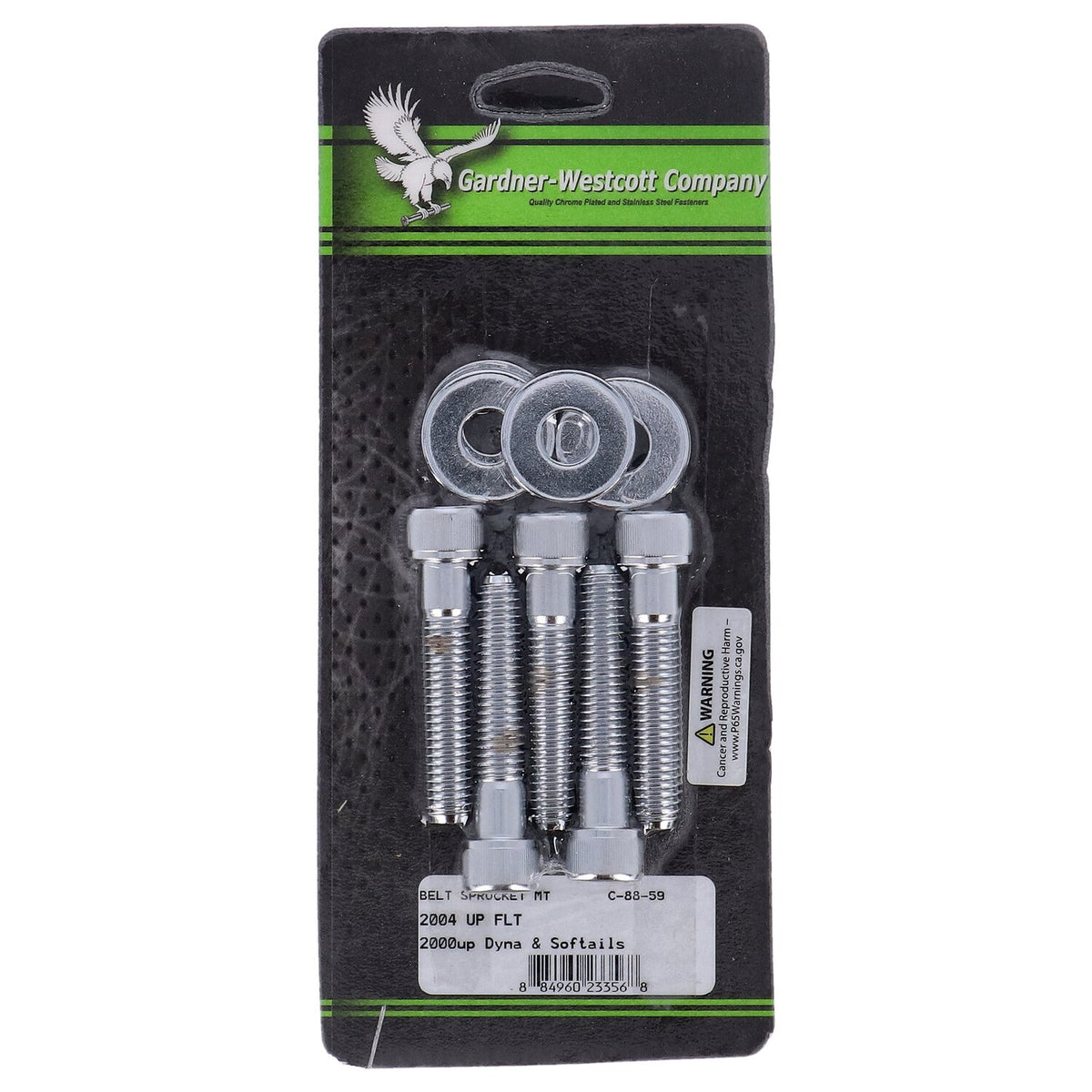 Gardner-Westcott rear belt pulley mount kit allen chrome