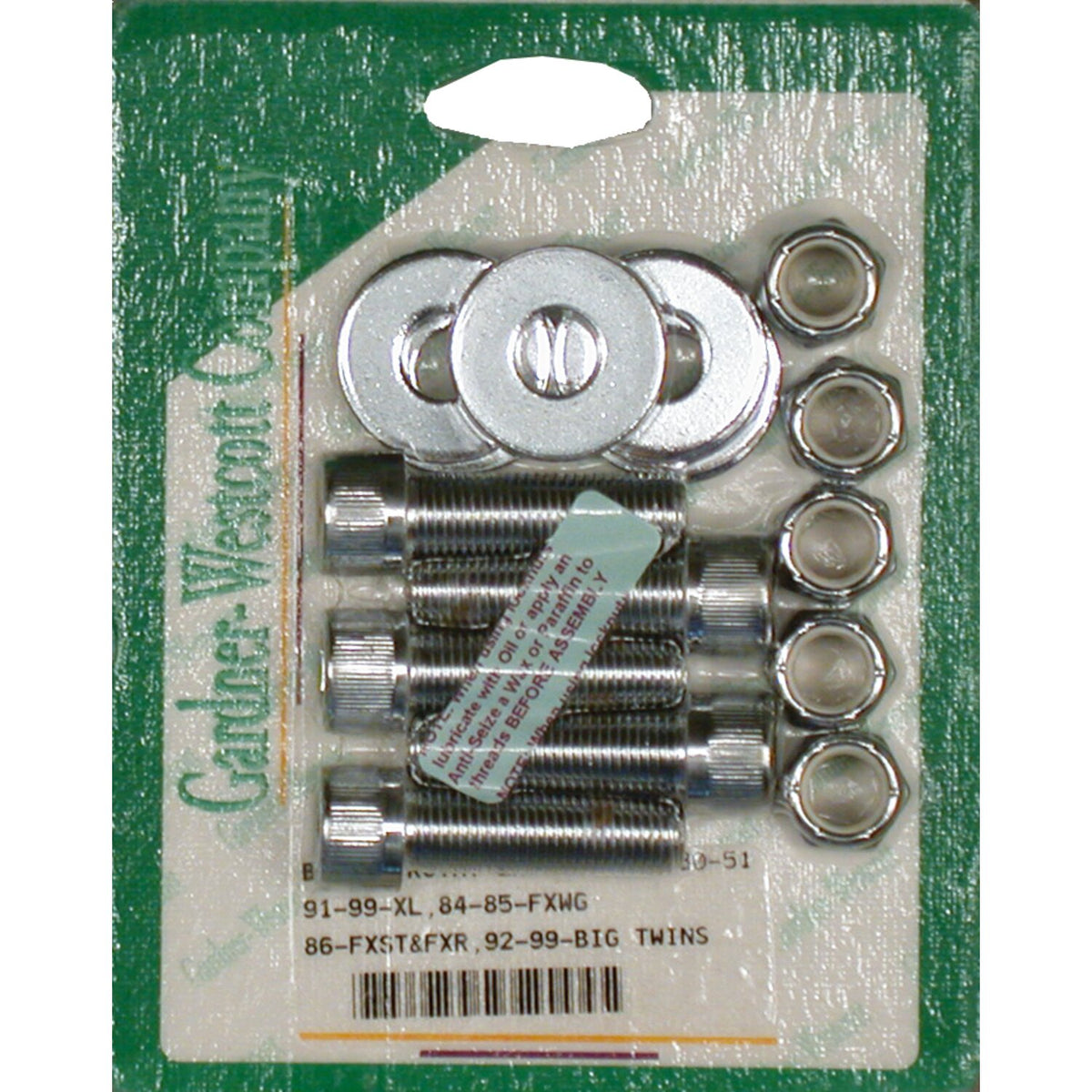 Gardner-Westcott rear belt pulley mount kit allen chrome