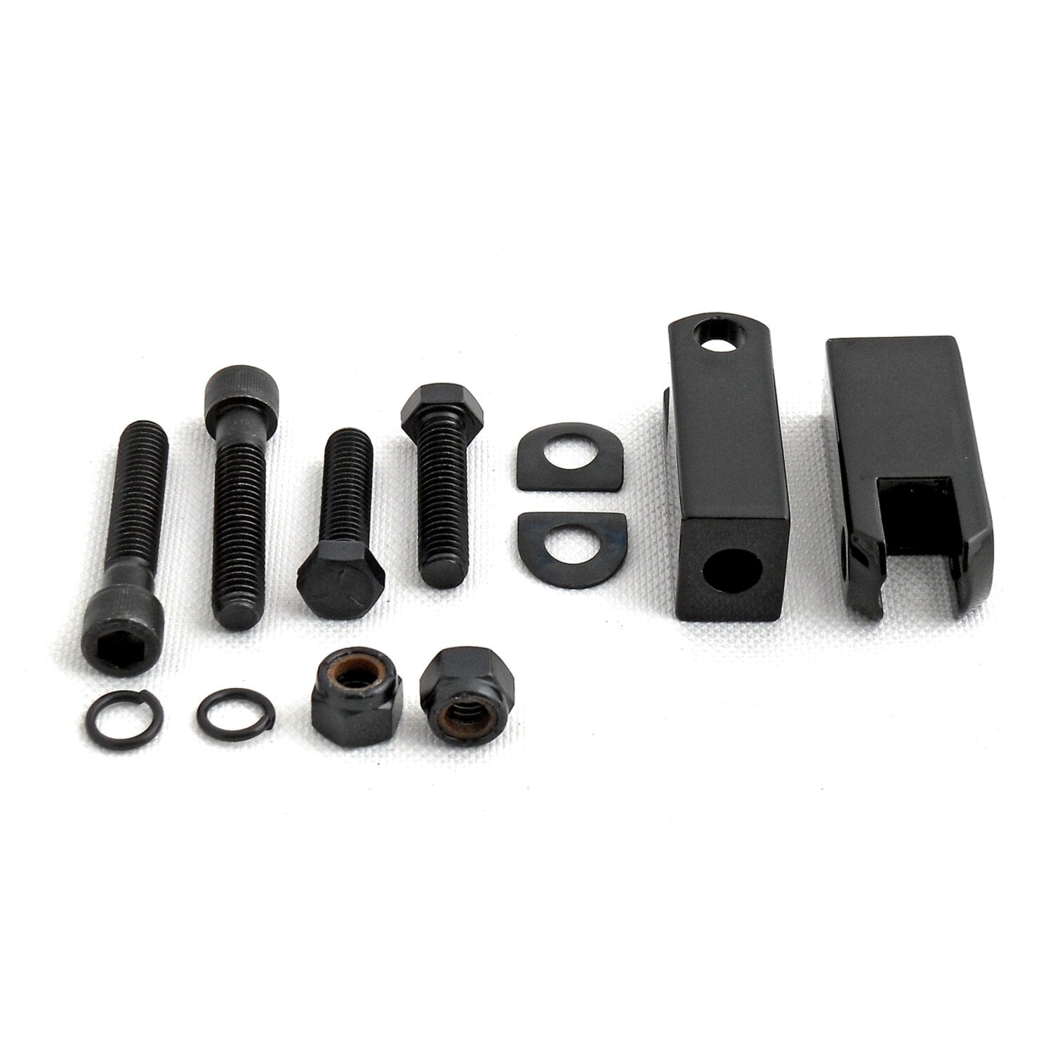MCS OEM style XL passenger peg brackets - Black