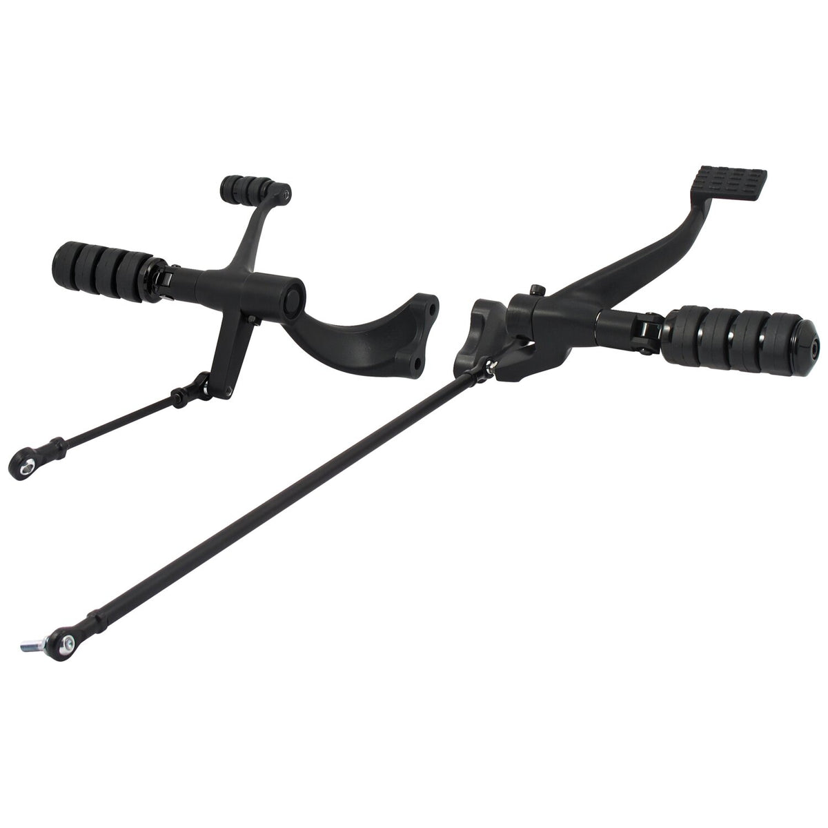 MCS Evo XL forward control kit - ISO pegs - Black