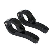 MCS Engine guard clamp set for spotlamps - long - Black