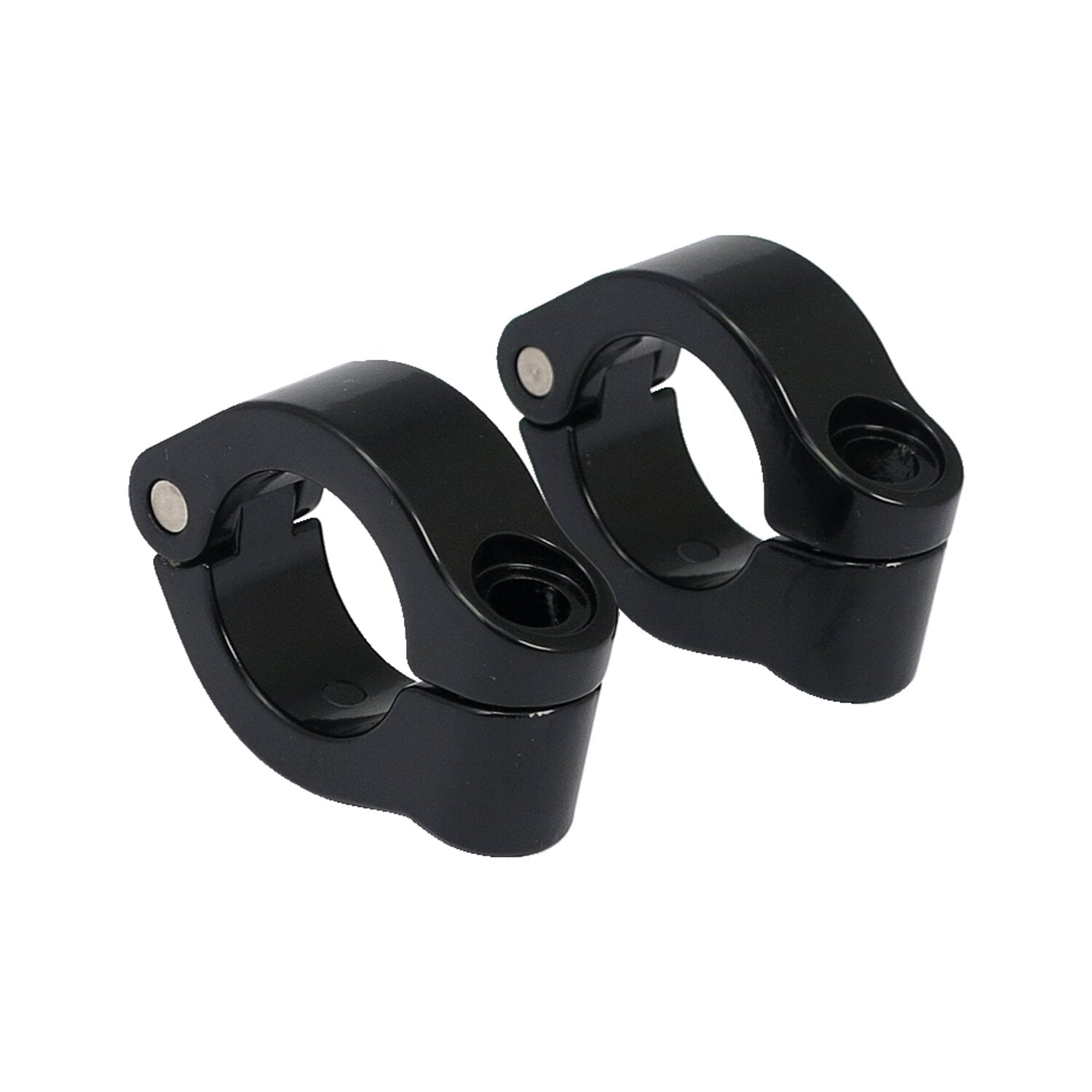 MCS Engine guard clamp set for spotlamps - short - Black
