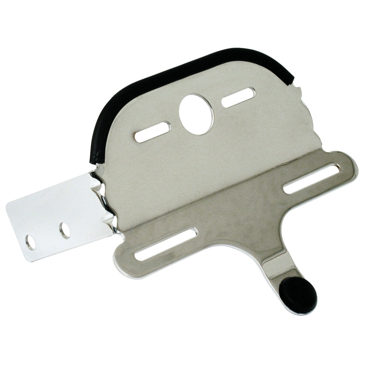 MCS Custom Fat Bob taillight bracket - Chrome - 7" wide