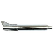 MCS 58-66 OEM style rocket Fishtail muffler 28" long chrome
