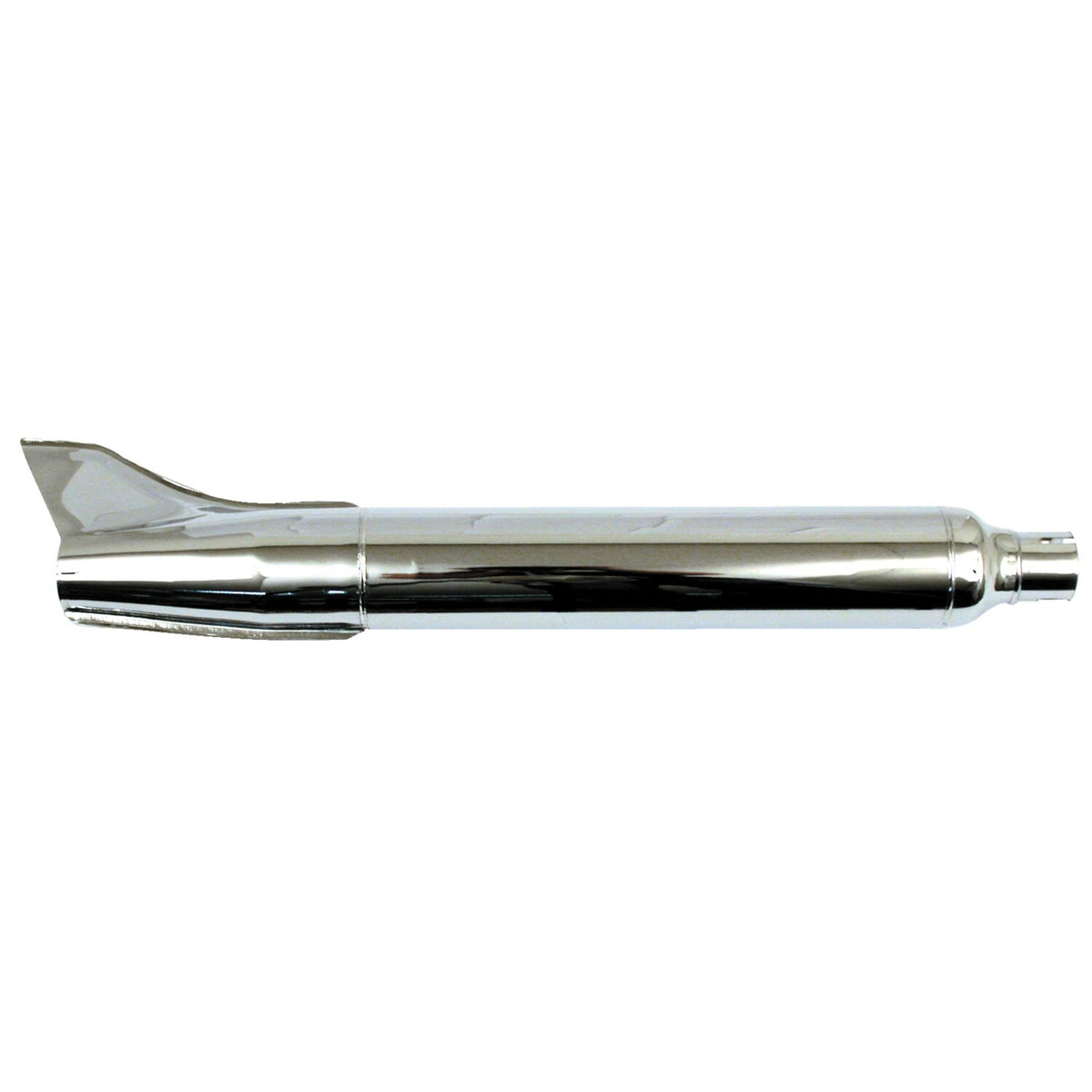 MCS 58-66 OEM style rocket Fishtail muffler 28" long chrome