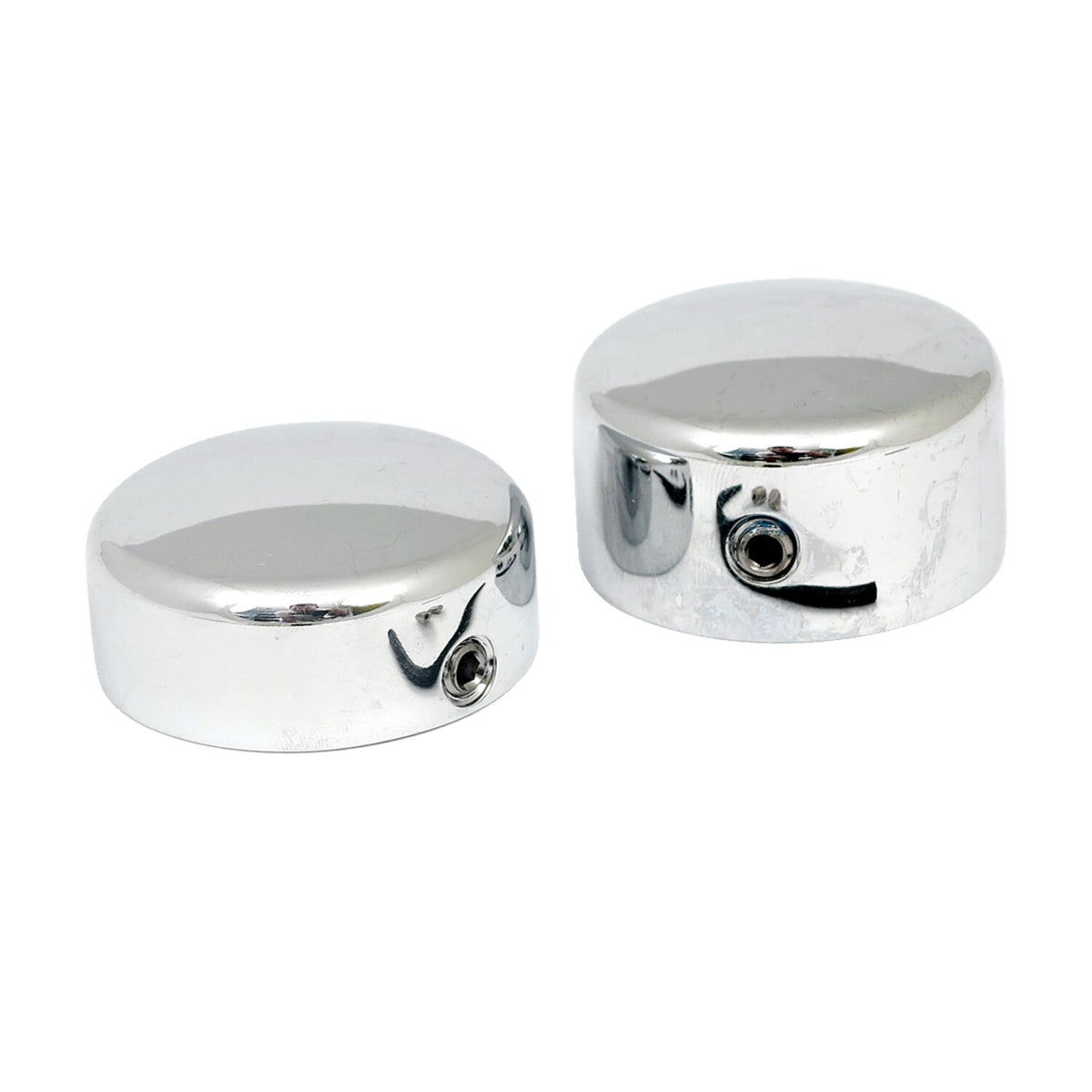 MCS Swingarm pivot bolt cover set - Chrome