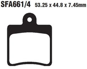 Ebc Sfa Series Organic Scooter Brake Pads - Premium Quality