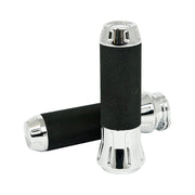 MCS Cobra billet aluminum grips - Chrome