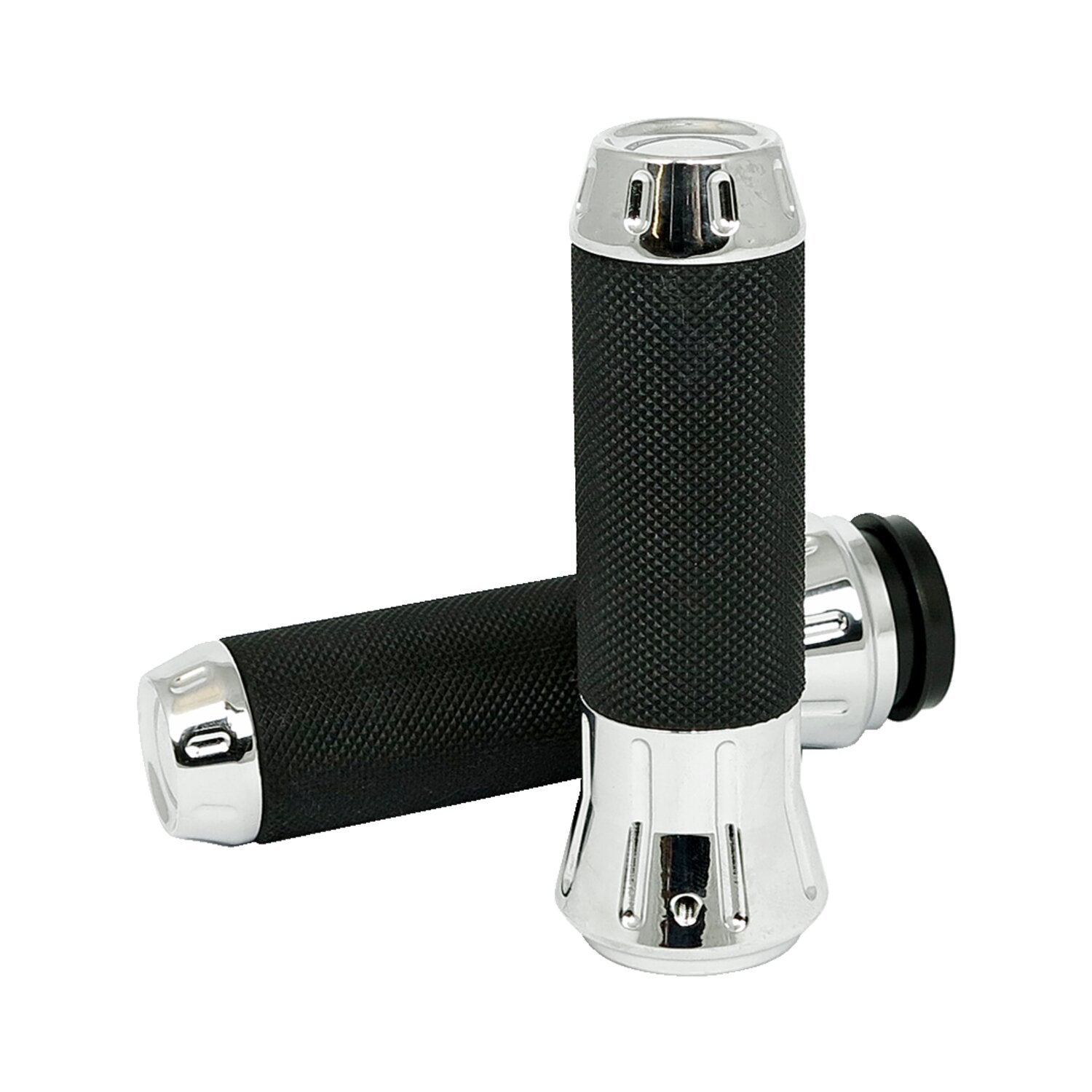 MCS Cobra billet aluminum grips - Chrome