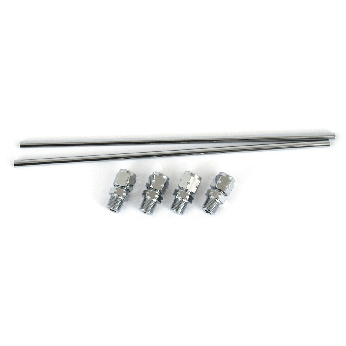 MCS Sportster rocker box oil line kit - Chrome
