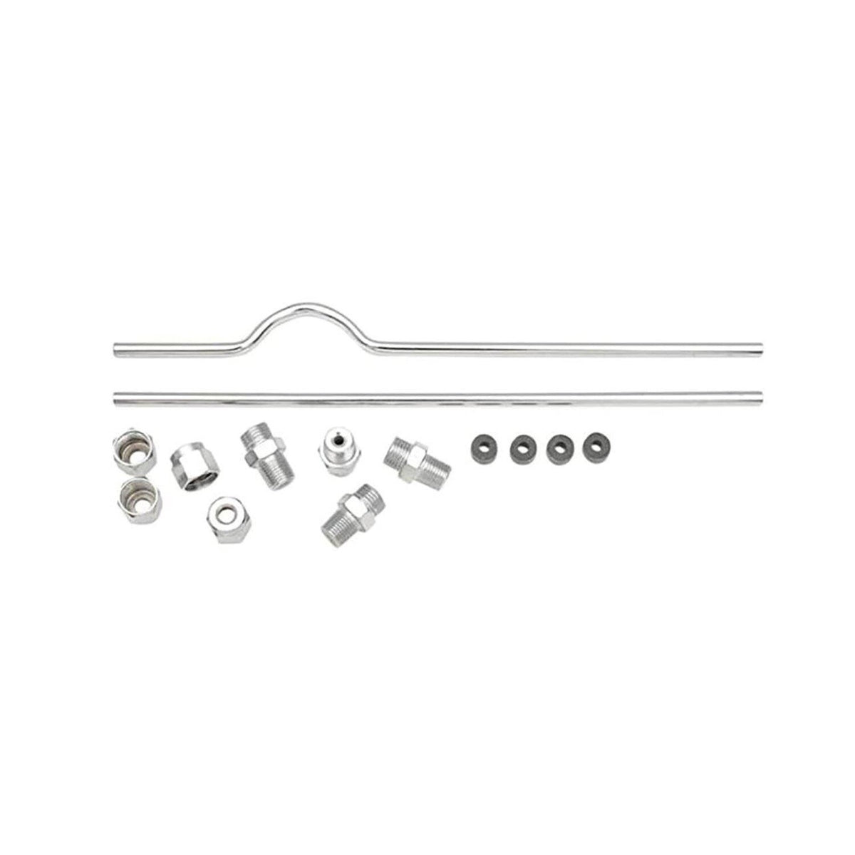 MCS Sportster rocker box oil line kit - Chrome