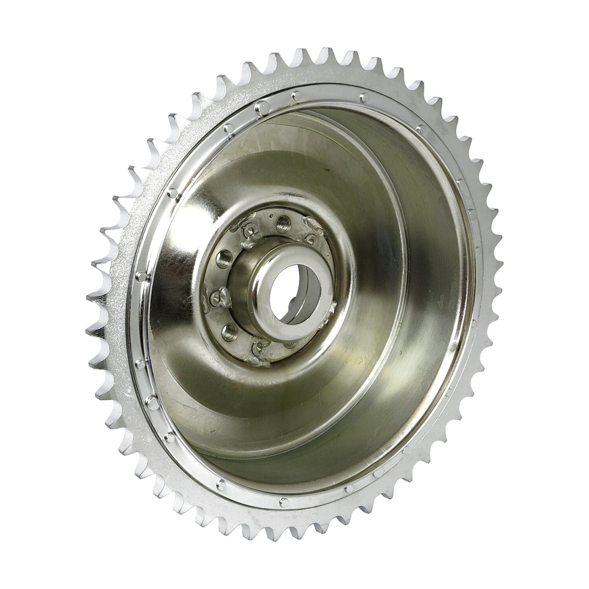 MCS 58-62 B.T - Rear brake drum & sprocket - Chrome