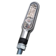 Daytona D-Light mini LED turn signal set - Chrome clear lens